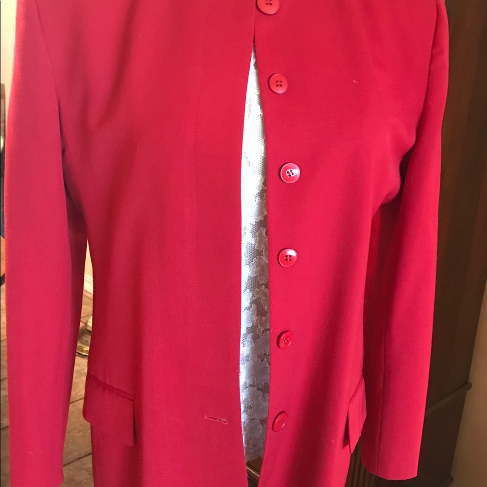 Jones of New York red wool jacket great shape,nice